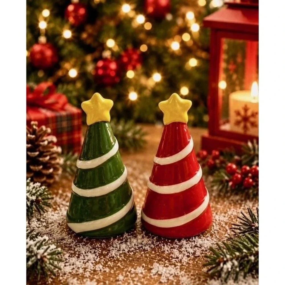 2026 New Christmas Collection Cracker Barrel Mini Salt Pepper Shakers, 7 Sets